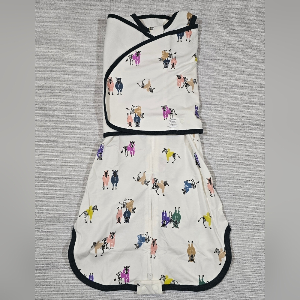 Nest Designs Baby Bamboo Jersey Swaddle Sleep Bag 0.25 TOG Sz 0-6 Months NWT